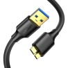 Kabel UGREEN US130 USB-A-micro USB 3.0 0.5m (czarny)