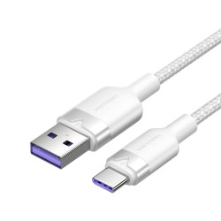 Kabel VENTION CTOWF USB-A-USB-C 1m (biały)