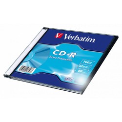 PŁYTA CD-R 700MB 52X VERBATIM 43347 SLIM