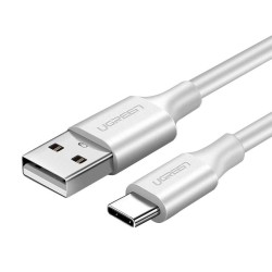 Kabel UGREEN US287 USB-A-USB-C 0.25m (biały)