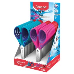 NOŻYCZKI 130MM MAPED ESSENTIALS PULSE SOFT SZKOLNE 