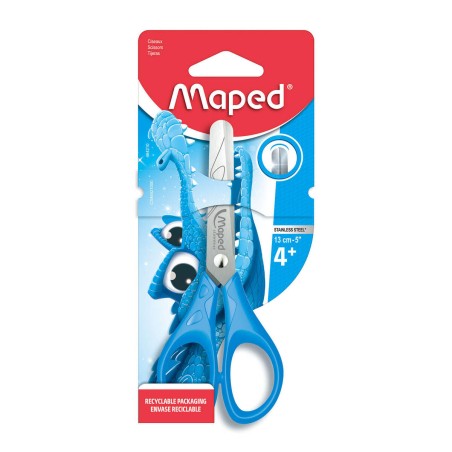 NOŻYCZKI 130MM MAPED ESSENTIALS PULSE SZKOLNE BLISTER KARTONOWY