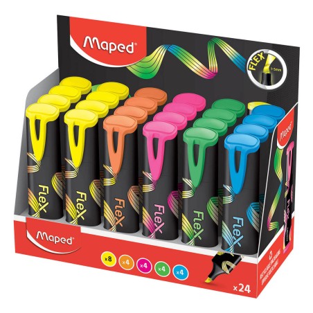 ZAKREŚLACZ MAPED FLUO FLEX MIX KOLORÓW 1-5MM