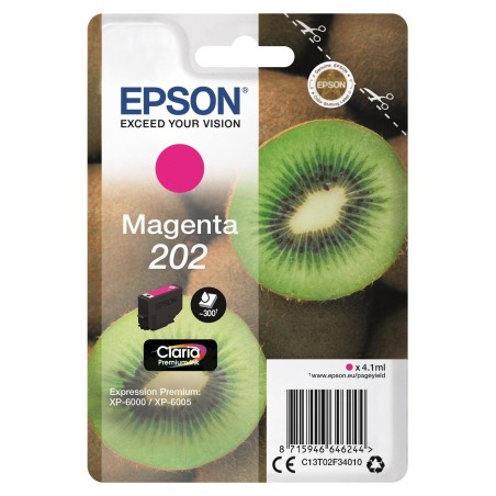TUSZ ORYGINALNY EPSON T02F3 C13T02F34010 MAGENTA 300 STRON