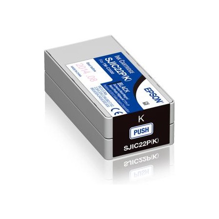 TUSZ ORYGINALNY EPSON SJIC22P C33S020601 CZARNY 32,6 ML