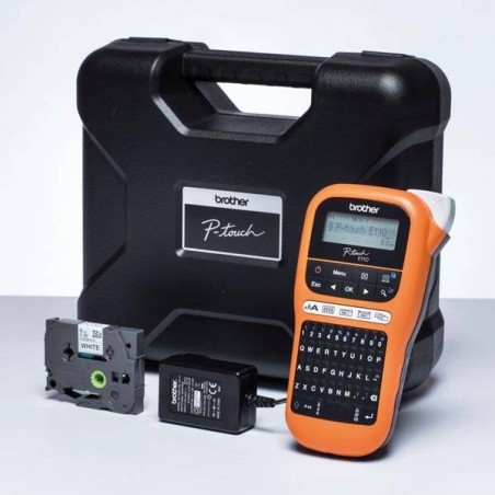 DRUKARKA ETYKIET BROTHER, PT-E110VP, Z WALIZKĄ