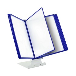 SYSTEM PREZENTACYJNY NA BIURKO Z 10 PANELAMI A4 LEVIATAN NIEBIESKI
