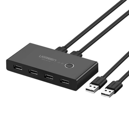 Przełącznik KVM UGREEN US216 4xUSB 2.0 (czarny)