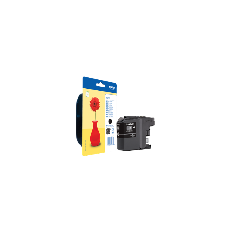 TUSZ ORYGINALNY BROTHER LC121BK CZARNY 300 STRON