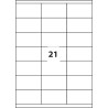 ETYKIETA SAMOPRZYLEPNA D.RECT A4 21szt 70x42,2 100ark