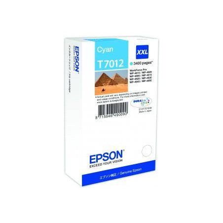 Tusz oryginalny EPSON T7012 C13T70124010 Cyan  3400 stron