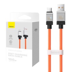Kabel USB do USB-C Baseus CoolPlay 100W 2m (pomarańczowy)