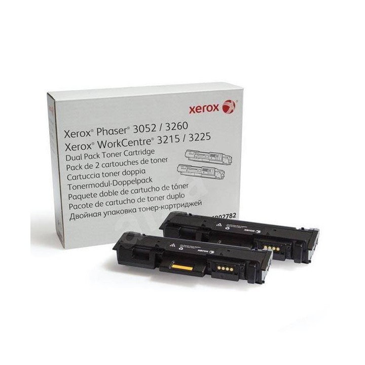 ZESTAW DWÓCH TONERÓW ORYGINALNYCH XEROX 106R02782 CZARNY 2 X3000 STRON