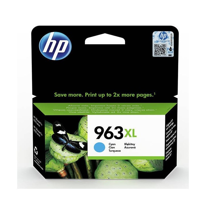 TUSZ ORYGINALNY HP963XL 3JA27AE CYAN 1600 STRON