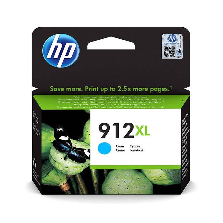 TUSZ ORYGINALNY HP912XL 3YL81AE CYAN 825 STRON