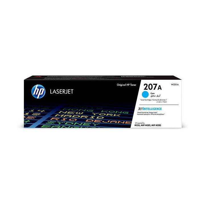 TONER ORYGINALNY HP207A W2211A CYAN 1250 STON
