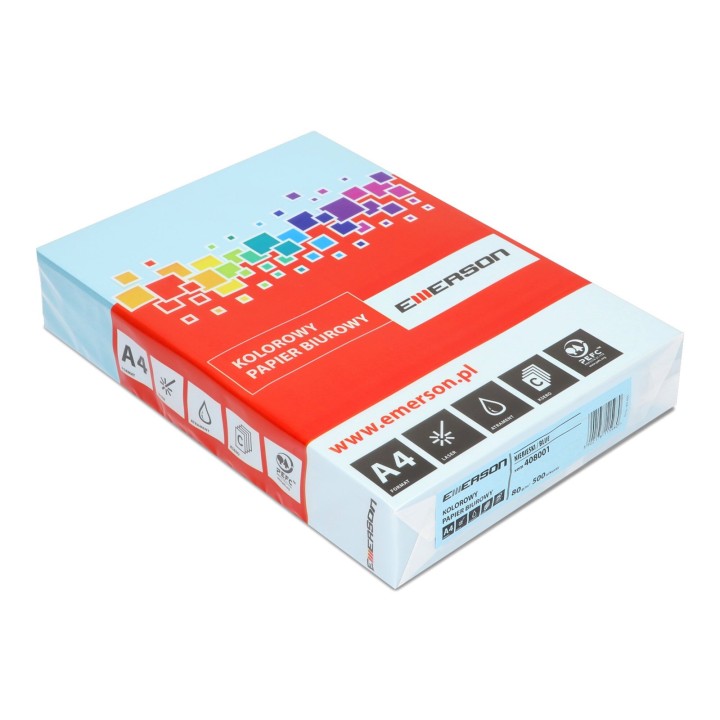 PAPIER KSERO KOLOR A4 EMERSON NIEBIESKI 80G 500 ARK