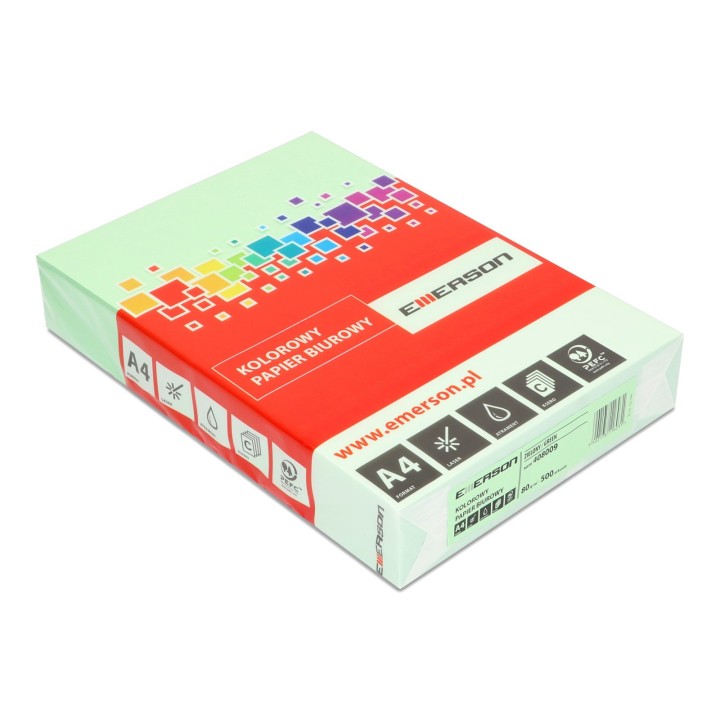 PAPIER KSERO KOLOR A4 EMERSON ZIELONY 80G 500 ARK