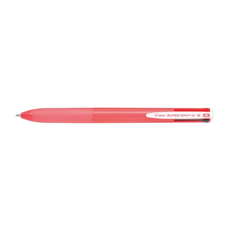 Długopis czterokolorowy PILOT SUPER GRIP G różowy