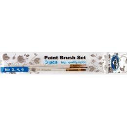 PĘDZLE PŁASKIE NR 2 /4 /6 CENTRUM 84685 NYLON 3SZT