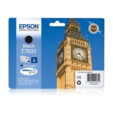 Tusz oryginalny EPSON T7031 C13T70314010 Czarny  1200 stron