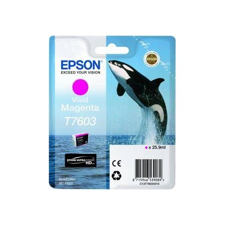 Tusz oryginalny EPSON T7603 C13T76034010 Magenta  25,9 ml