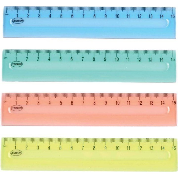 LINIJKA PLASTIKOWA 15CM CENTRUM 80725