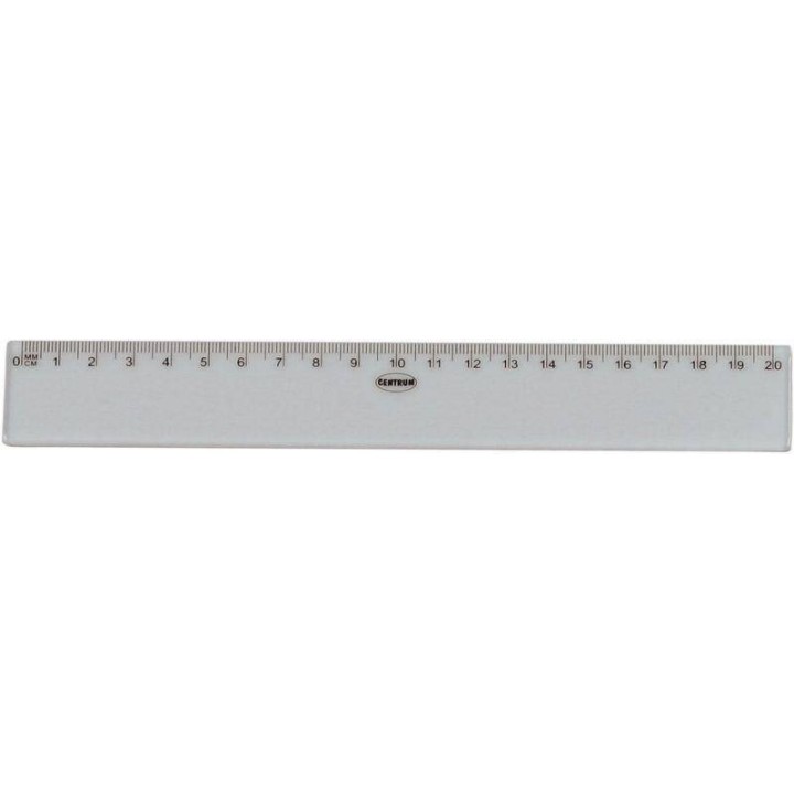 LINIJKA PLASTIKOWA 20CM CENTRUM 80726