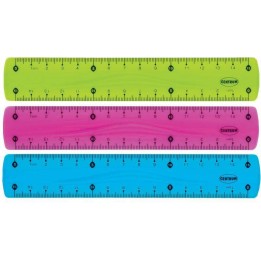 LINIJKA PLASTIKOWA 15CM CENTRUM FLEXIBLE 86638