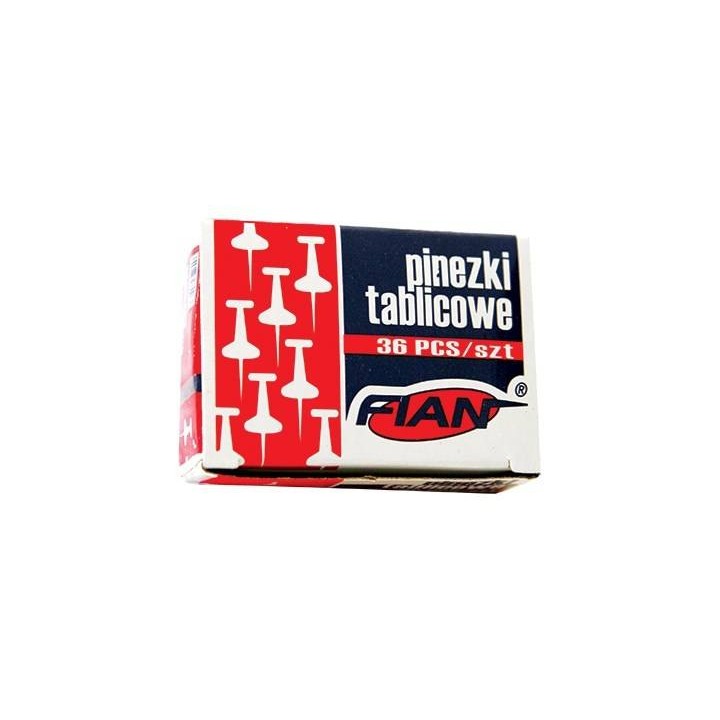 PINEZKI TABLICOWE FIAN PP-36 KOLOROWE BECZUŁKI 36SZT