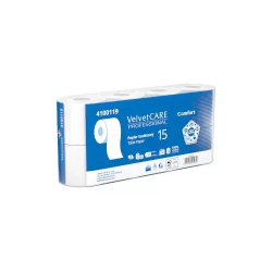PAPIER TOALETOWY DWUWARSTWOWY CELULOZOWY VELVET CARE 15 COMFORT 4100119 BIAŁY 15M 8 SZT.