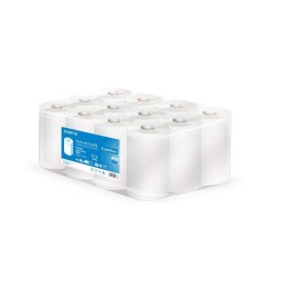 RĘCZNIK PAPIEROWY DWUWARSTWOWY CELULOZOWY VELVET CARE MINI 52 COMFORT 5221160 BIAŁY 52M 12 SZT.