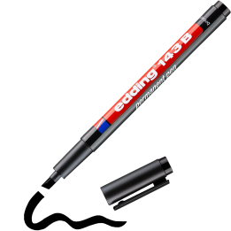 FOLIOPIS EDDING 143B CZARNY ŚCIĘTA 1-3MM