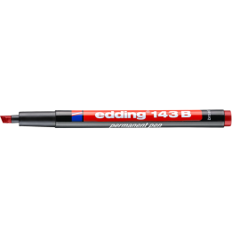 FOLIOPIS EDDING 143 B CZERWONY ŚCIĘTA 1-3MM
