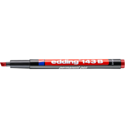 FOLIOPIS EDDING 143 B CZERWONY ŚCIĘTA 1-3MM