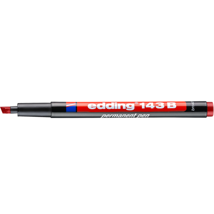 FOLIOPIS EDDING 143 B CZERWONY ŚCIĘTA 1-3MM