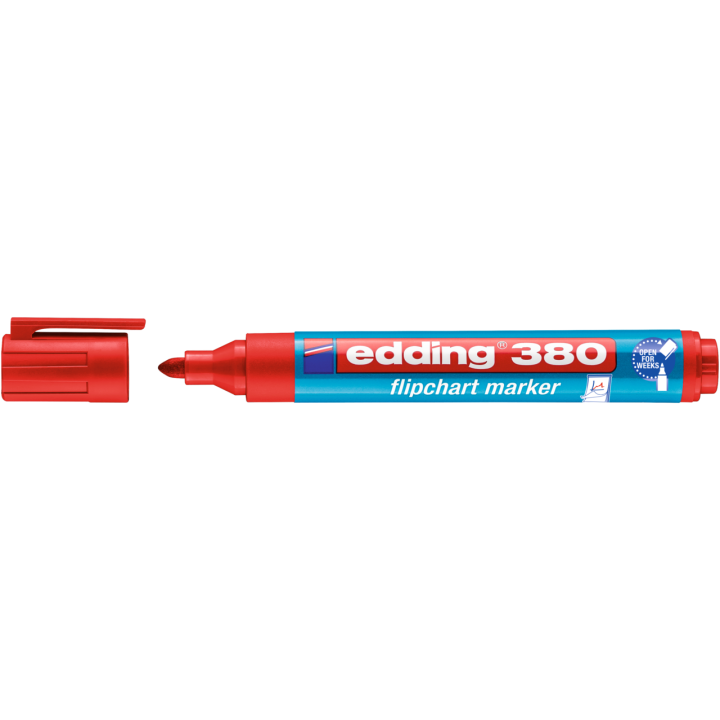 MARKER DO FLIPCHARTÓW EDDING 380 CZERWONY OKRĄGŁA 1.5-3MM