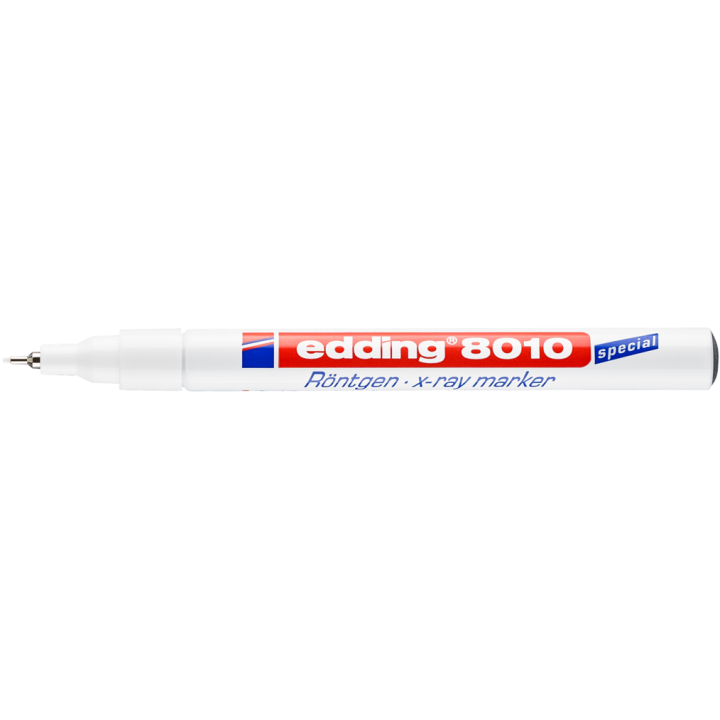 MARKER DO KLISZ RENTGENOWSKICH EDDING 8010 BIAŁY OKRĄGŁA 1.0MM