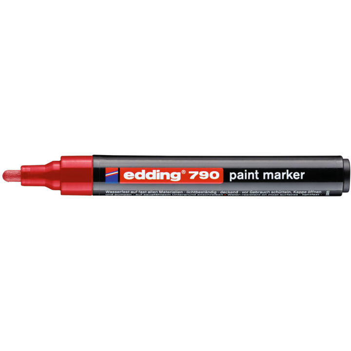 MARKER OLEJOWY EDDING 790 CZERWONY 2-3MM