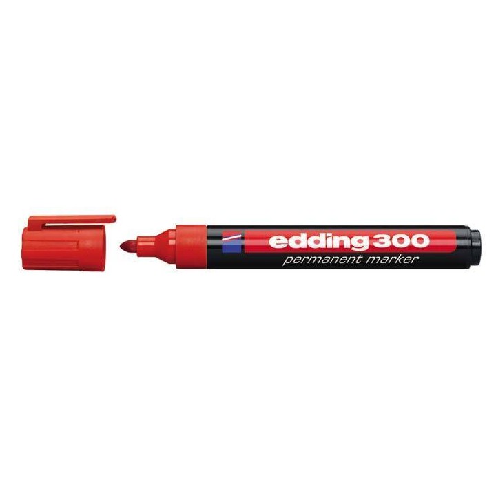 MARKER PERMANENTNY EDDING 300 CZERWONY 1.5-3MM