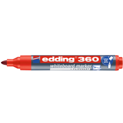 MARKER SUCHOŚCIERALNY EDDING 360 CZERWONY 1.5-3MM