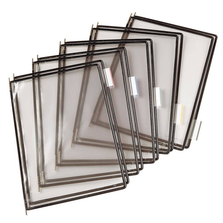 PANELE PREZENTACYJNE A4 TARIFOLD 114007 TR CZARNE 10SZT