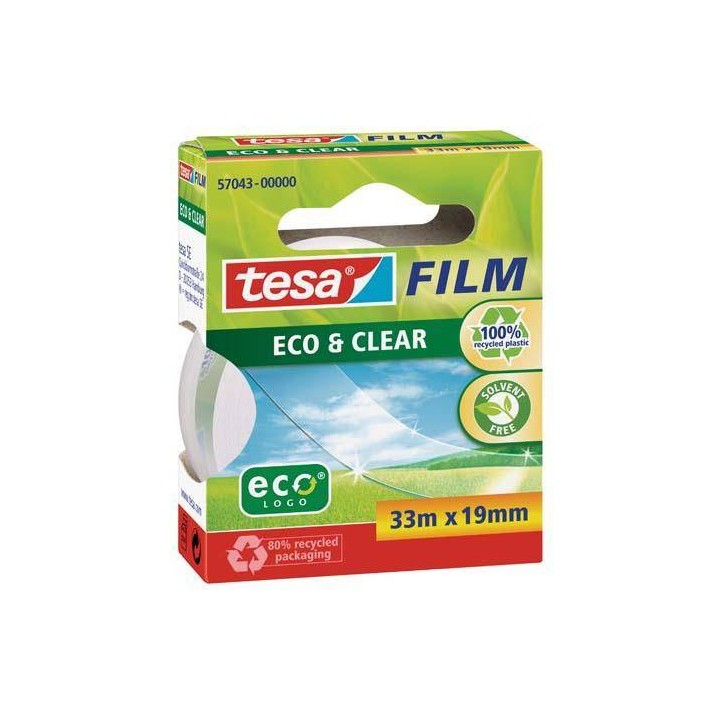TAŚMA KLEJĄCA 19MMX33M TESA ECO&CLEAR 57043-00000-00 ED PRZEZROCZYSTA