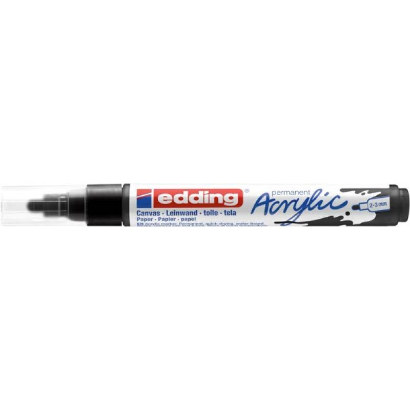 Marker akrylowy  EDDING 5100 matowy czarny 2-3 mm