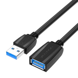 Przedłużacz USB 3.0 męski USB do żeński USB, Vention 1.5m (czarny)