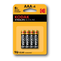 BATERIA ALKALICZNA AAA KODAK XTRALIFE ALKALINE 30951990 4SZT