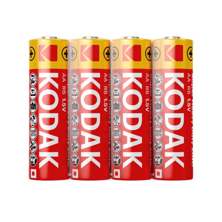 BATERIA CYNKOWA AA KODAK ZINC SUPER HEAVY DUTY 30411708 4SZT