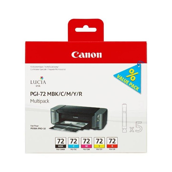 CANON ORYGINALNY INK / TUSZ PGI72 CMYK, CMYK, 6402B009, CANON PIXMA PRO-10