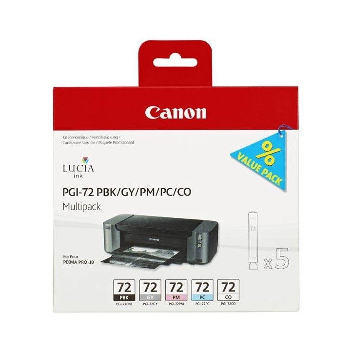 CANON ORYGINALNY INK / TUSZ PGI72, PBK/GY/PM/PC/CO, 6403B007, CANON PIXMA PRO-10