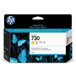 HP ORYGINALNY INK / TUSZ P2V64A, HP 730, YELLOW, 130ML, HP HP DESIGNJET T1600 SERIES,1700 SERIES,2600 SERIES